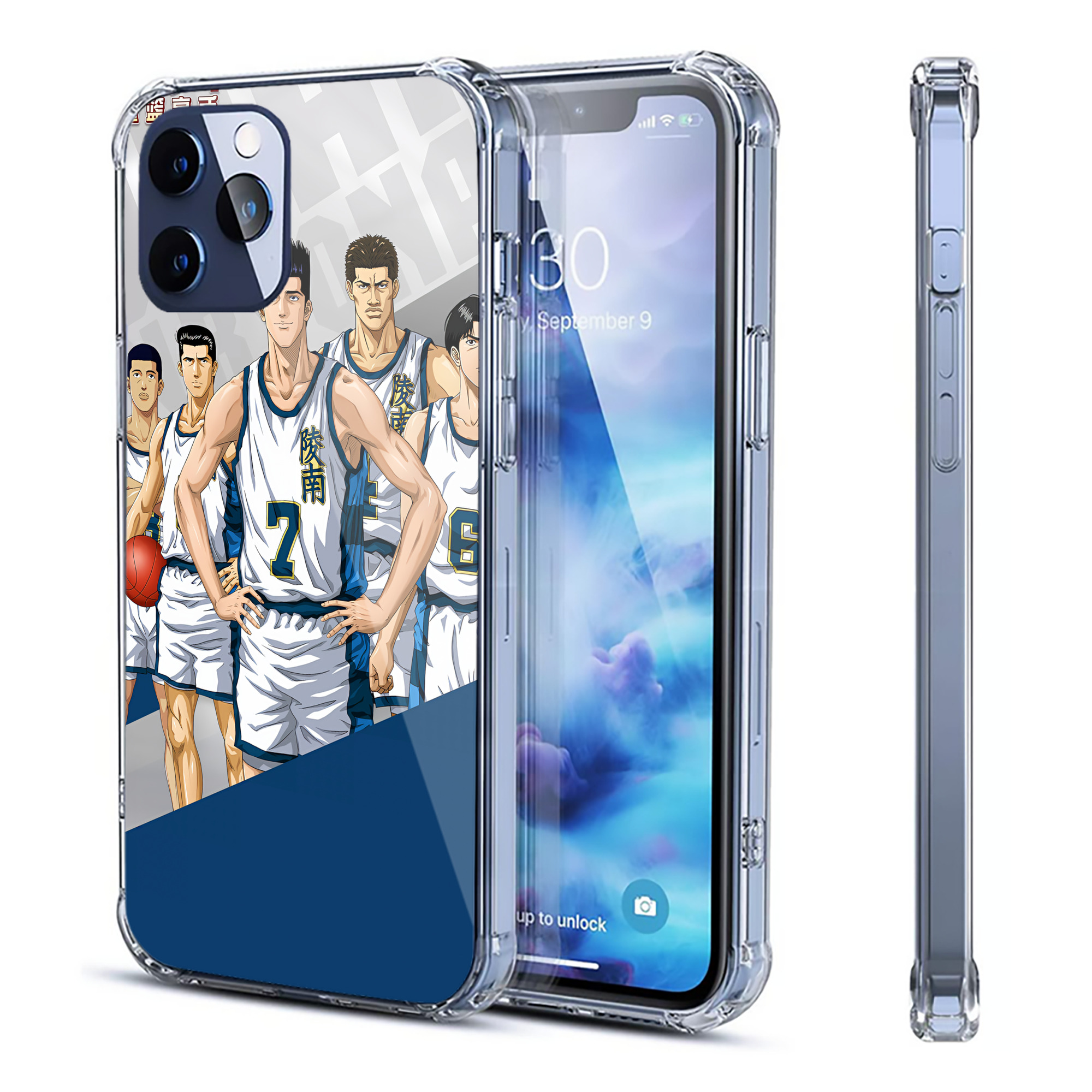 （画像用） SLAM DUNK／スラムダンク 【iPhone 12シリーズ対応】透明スマホケース（クリアソフトケース）
